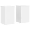 vidaXL Plantestativer 2 stk hvit 30x30x50 cm konstruert tre