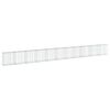 vidaXL Gabionkurv med deksel 1100x50x100 cm galvanisert jern