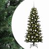 vidaXL Kunstig juletre med julekuler 180 cm 300 LED-lys Varmhvit