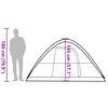 vidaXL Kuppeltelt for camping 6 personer blå vanntett