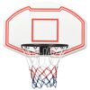 vidaXL Bakplate for basketballkurv hvit 90x60x2 cm polyeten