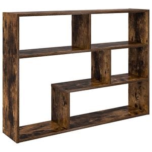 vidaXL Vegghylle Veggmontert R&oslash;kt Eik 95 x 20 x 69,5 cm Konstruert tre