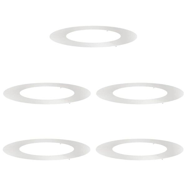 vidaXL passende for Flat Tre Ringer 5 pcs s&oslash;lv &Oslash;50 / 80 cm