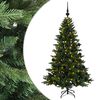 vidaXL Kunstig juletre med julekuler 120 cm 150 LED-lys Varmhvit