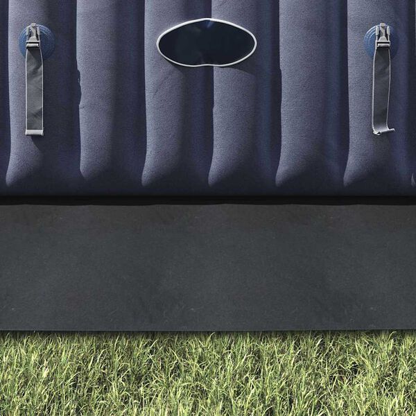 vidaXL Bassengduk lysegrå 300x220 cm polyester geotekstil