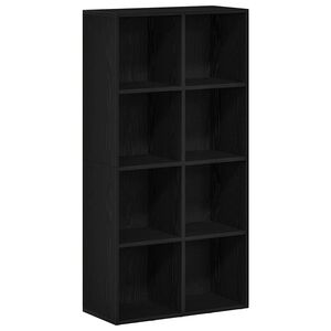 vidaXL Bokhylle svart eik 66x30x130 cm konstruert tre