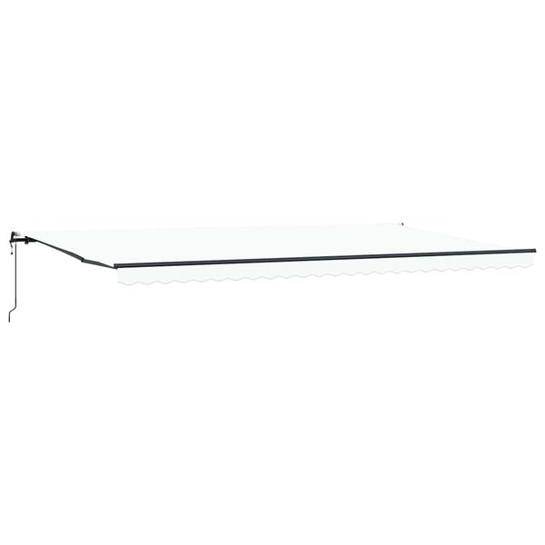 vidaXL Innvendbar Markise Hvit 600 &times; 300 cm Stoff og Aluminium