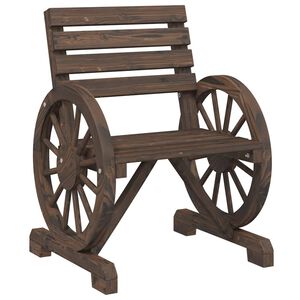 vidaXL Hagestol 58x58x78,5 cm heltre gran