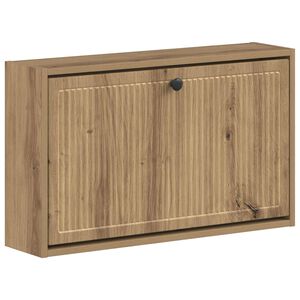 vidaXL Vegghengt skoskap EDE 71 x 17 x 43 cm Konstruert tre