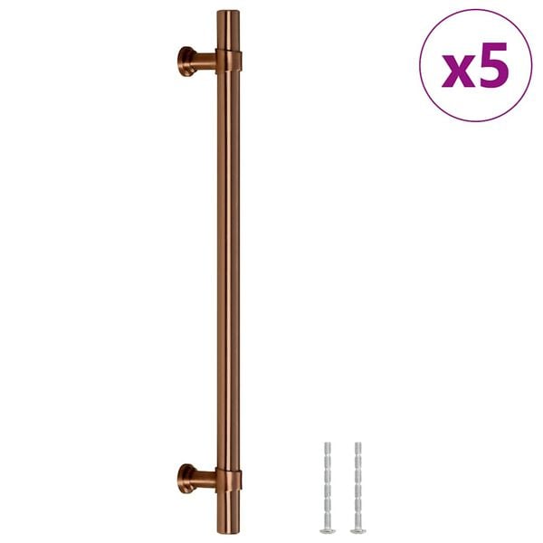 vidaXL Skaph&aring;ndtak 5 stk bronse 192 mm rustfritt st&aring;l