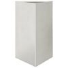 vidaXL Plantekasse trekantet 50x43x75 cm rustfritt st&aring;l
