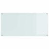 vidaXL Kj&oslash;kkenbakplate Hvit 120 x 60 cm herdet glass