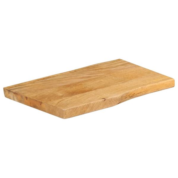 vidaXL Bordplate 60x40x2,5 cm naturlig kant heltre mango