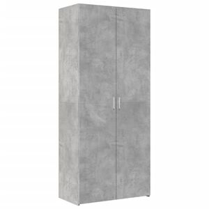 vidaXL Highboard betonggr&aring; 80x42,5x185 cm konstruert tre