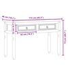 vidaXL Konsollbord Corona 115x46x73 cm heltre furu