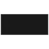 vidaXL Konsollbord svart 80x35x75 cm herdet glass