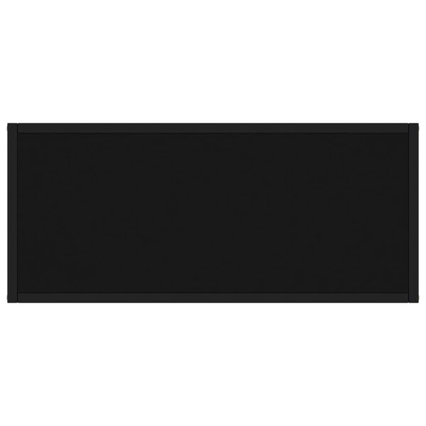 vidaXL Konsollbord svart 80x35x75 cm herdet glass