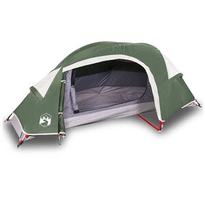 vidaXL Kuppeltelt for camping 1 person gr&oslash;nn vanntett