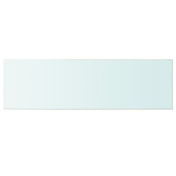 vidaXL Hyllepaneler 2 stk klart glass 100x30 cm