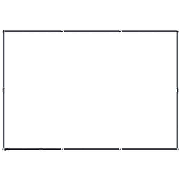 vidaXL Utendørs hundegård stål 5,53 m²