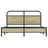 vidaXL Sengeramme uten madrass sonoma eik 160x200 cm konstruert tre