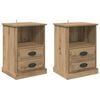 vidaXL Nattbordskap 2 stk. Artisan Eik 36 x 43 x 60 cm Konstruert tre
