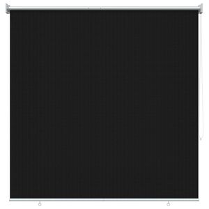 vidaXL Utend&oslash;rs Rullegardin 90% UV-blokk Svart 140 x 140 cm HDPE