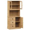 vidaXL Highboard VIGO 78x40x175 cm heltre furu