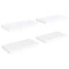 vidaXL Flytende vegghyller 4 stk hvit 50x23x3,8 cm MDF