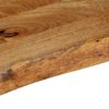 vidaXL Bordplate 120x40x2,5 cm naturlig kant heltre mango