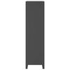 vidaXL Garderobe antrasitt 90x50x180 cm metall
