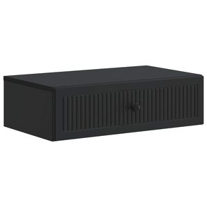 vidaXL Vegghengt Sidebord Svart 59 x 34,5 x 17 cm Konstruert tre