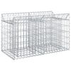 vidaXL Gabion hevet seng 100 x 50 x 60 cm Galvanisert st&aring;l S&oslash;lv