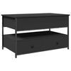 vidaXL Salongbord svart 85x50x50 cm konstruert tre og metall