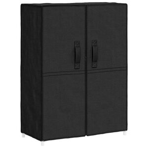 vidaXL Skoskap svart 60x28x90 cm stoff