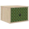 vidaXL Vegghengt nattbord GELEEN Sonoma eik 36 x 33 x 25 cm