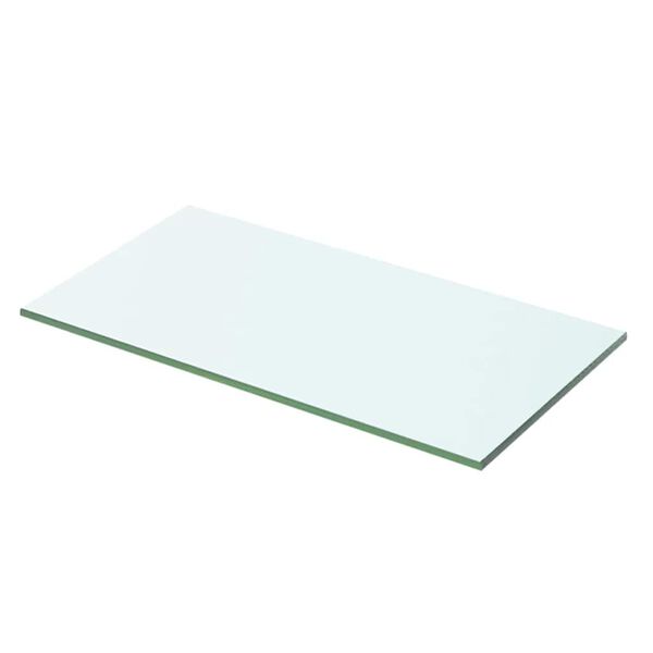 vidaXL Hyllepaneler 2 stk klart glass 50x20 cm