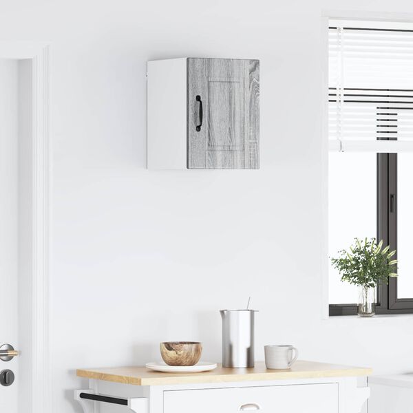 vidaXL Kj&oslash;kkenskap med hylle Gr&aring; Sonoma 30 x 31 x 40 cm Konstruert tre