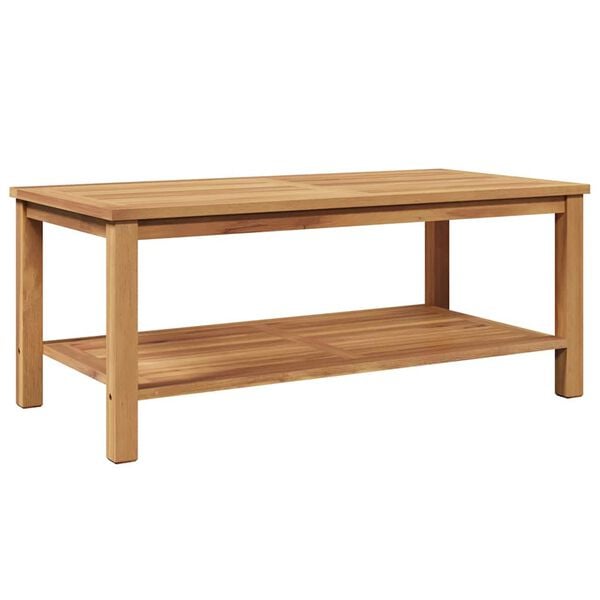 vidaXL Kaffebord Brun 110 x 55 x 45 cm Heltre teak
