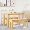 vidaXL Spisestue 4 deler Panama heltre furu