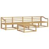 vidaXL Utend&oslash;rs sofa-sett 5 pcs Hvit 79 x 79 x 37 cm Solid akasietre