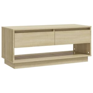 vidaXL TV-benk sonoma eik 102x41x44 cm konstruert tre