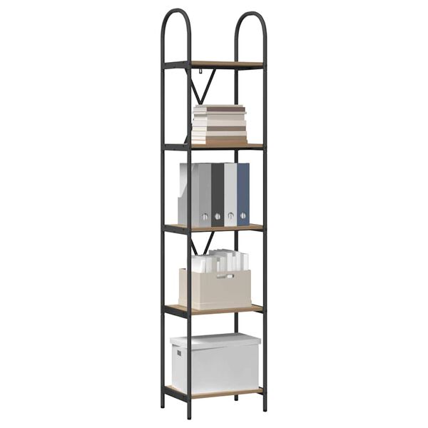 vidaXL Bokhylle Artisan Eik 40 x 30 x 183 cm Konstruert tre