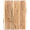 vidaXL Bordplate heltre akasie 80x(50-60)x3,8 cm