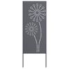 vidaXL Hageprivat skjerm Fretwork Antrasitt 50 x 140 cm Kaldvalsest&aring;l