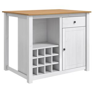 vidaXL Kj&oslash;kken&oslash;yset 2 stk. PANAMA Hvit og Honningvoks 112 x 77 x 90 cm