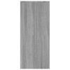 vidaXL Skjenk grå sonoma eik 102x33x75 cm konstruert tre