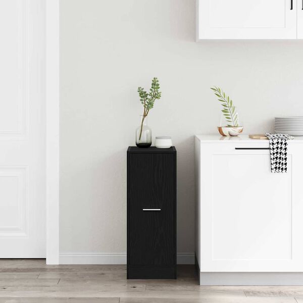 vidaXL Apotekskap Svart eik 30 x 41 x 77,5 cm Konstruert tre