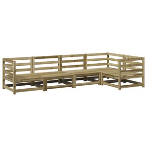 vidaXL Hagesofagruppe 5 deler impregnert furu