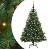 vidaXL Kunstig juletre med 150 LED med stativ gr&oslash;nn 120 cm PE og PVC